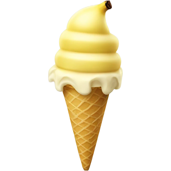 Banana ice cream  emoji
