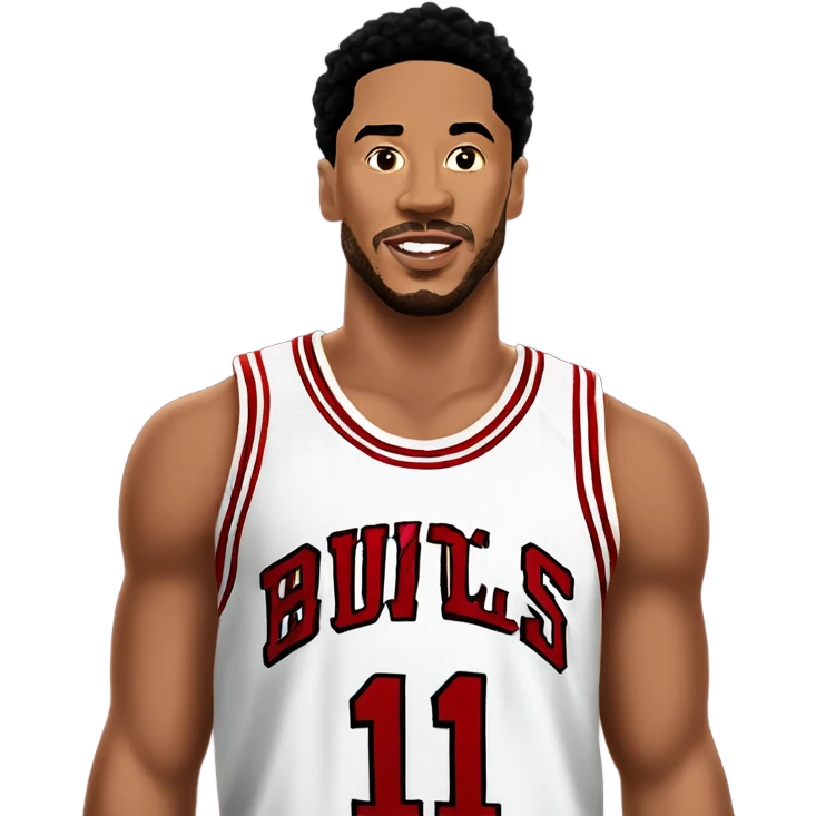 derrick rose jersey emoji
