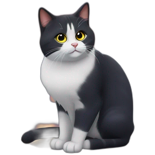 designer cat ukrain bacground sky night emoji