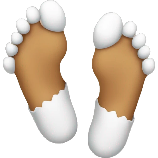 Cute foots  emoji