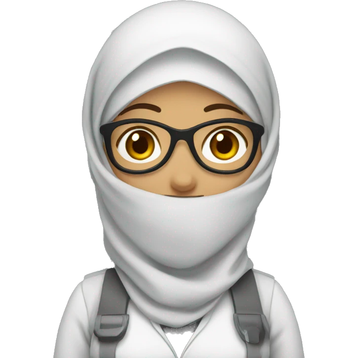 Civil engineer woman with hijab emoji