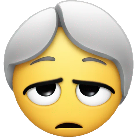 Sad face with broken hearts emoji