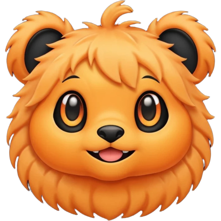 An orange and black stitch from lilo and stitch emoji
