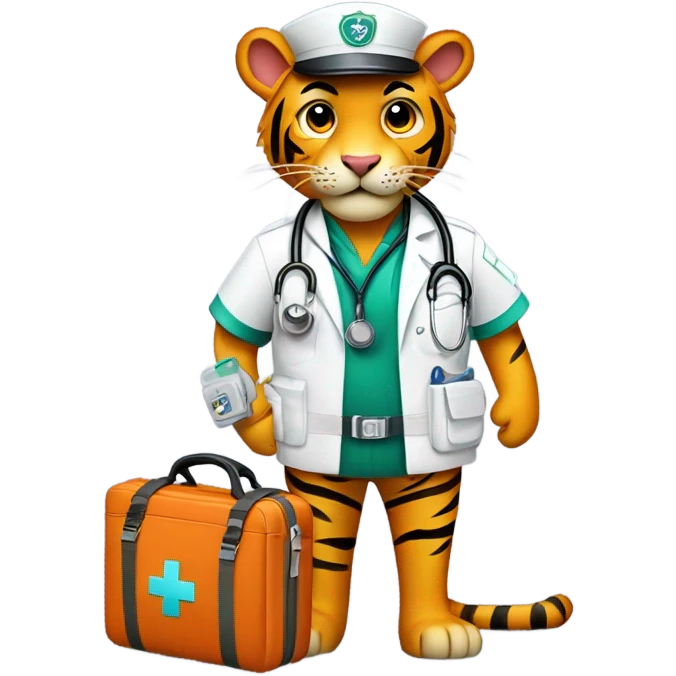 Paramedic tiger emoji