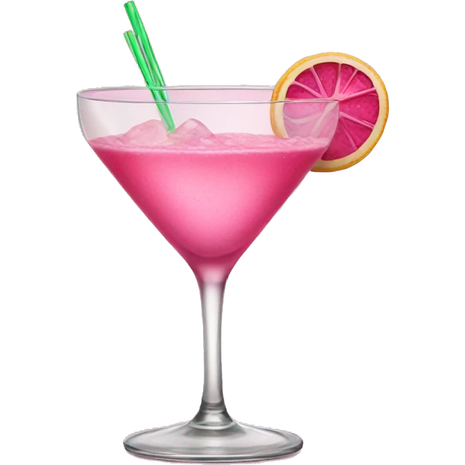 Pink cocktail emoji