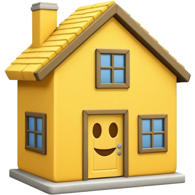 Construction Foam for a house Smiley  emoji