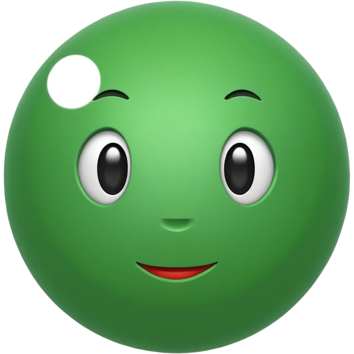 green ball toy emoji