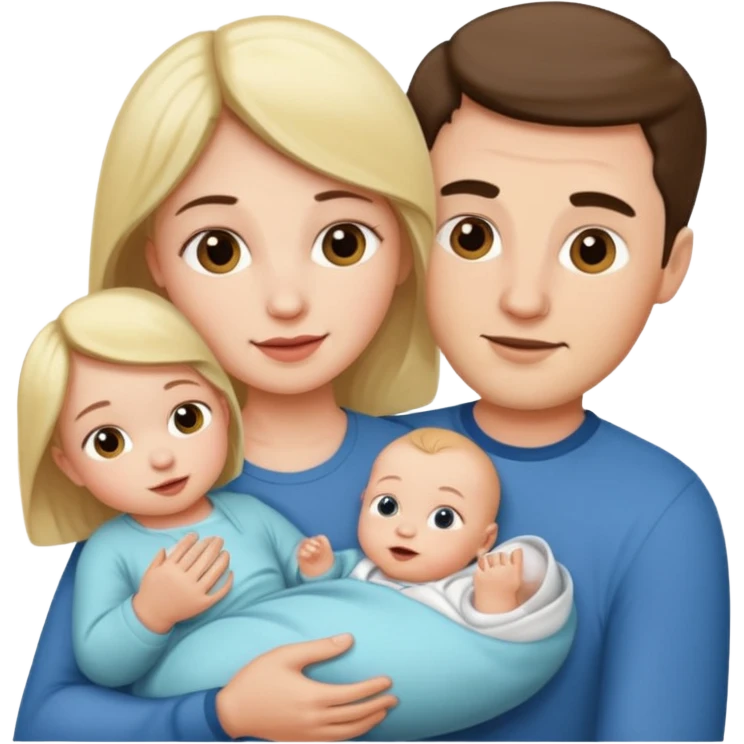 husband wife baby emoji