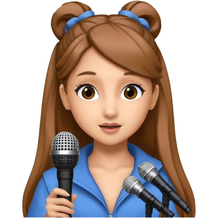 ariana grande with microphone emoji