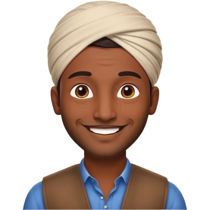 Handsome Indian man  emoji