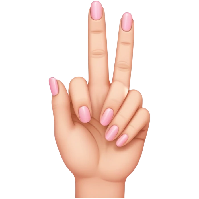 One single hand all four fingers up, except the pinky facing down, regular hand emoji just with the instructions I told you  emoji
