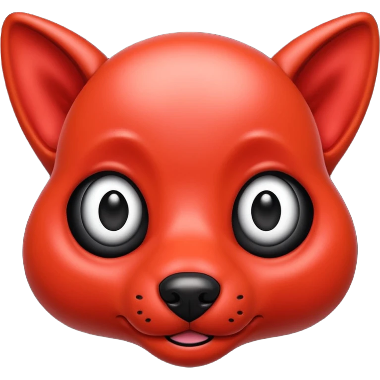 red alien dog emoji