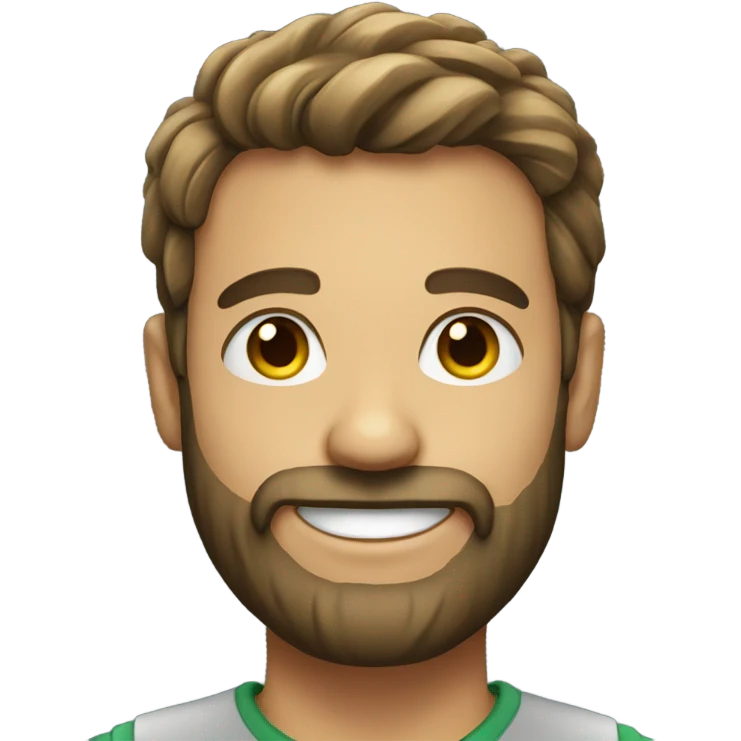 smiling male portrait with beard emoji