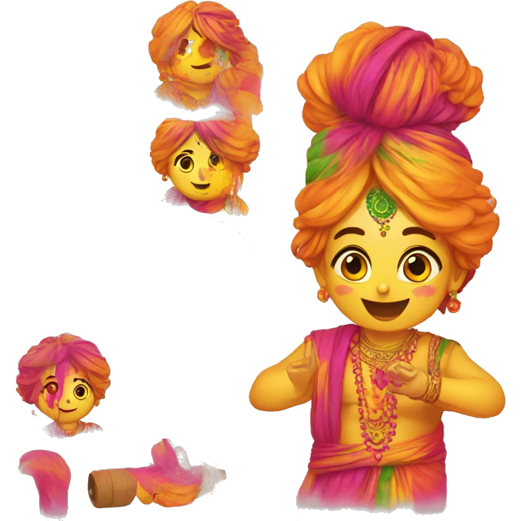 Holi pichkati emoji
