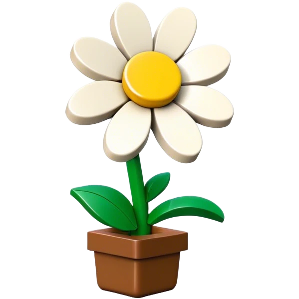 Lego flower emoji