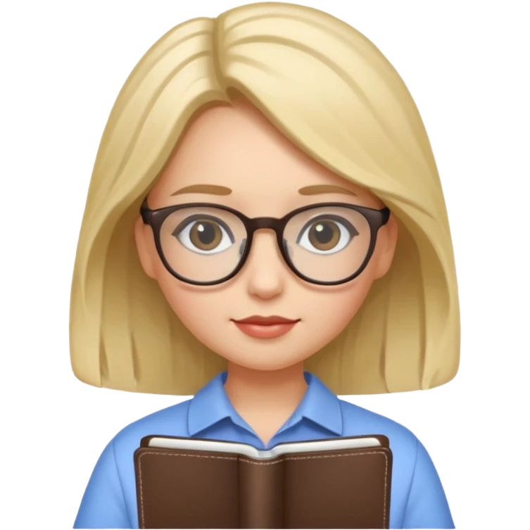 girl with notebook emoji