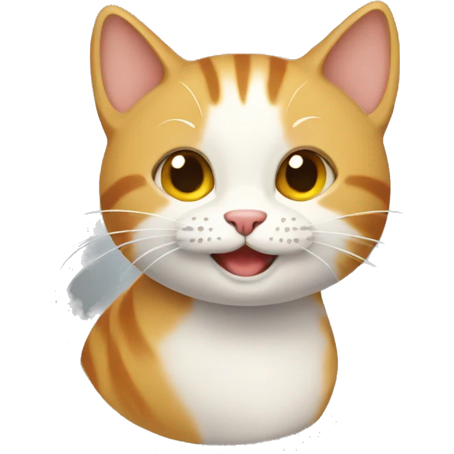 un gato feliz emoji