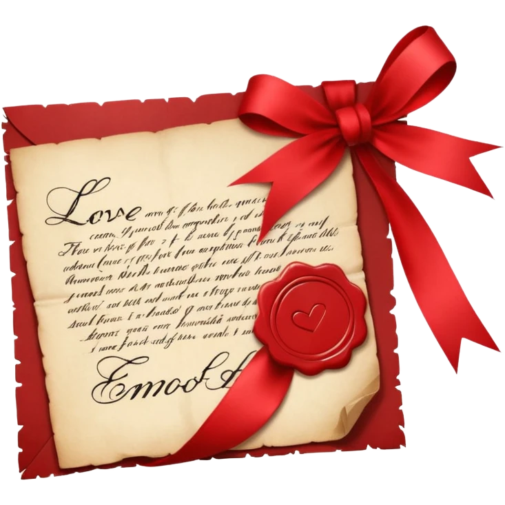 Love letter emoji