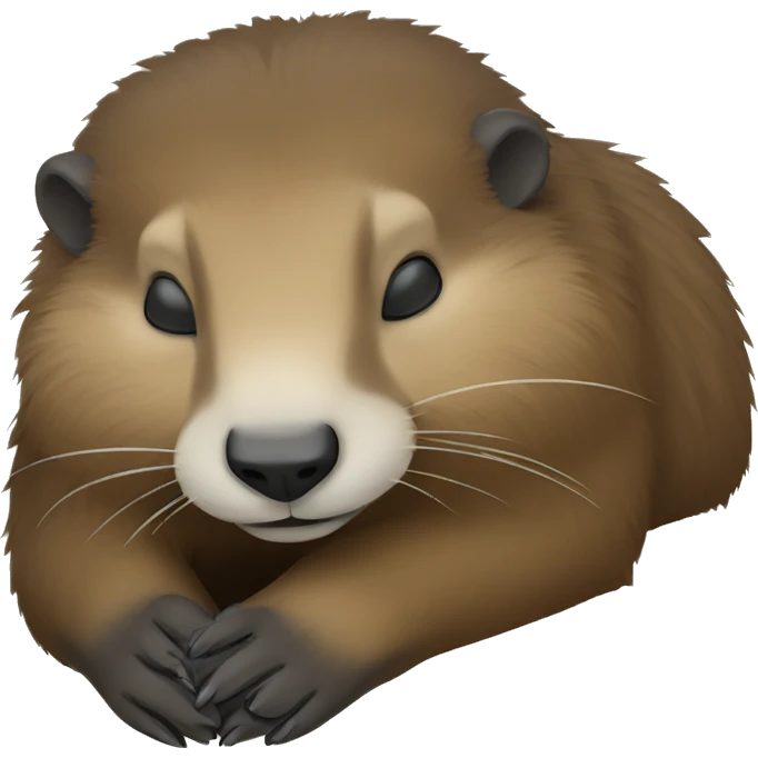 a sleeping marmot emoji