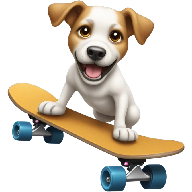 Dog on a skateboard emoji