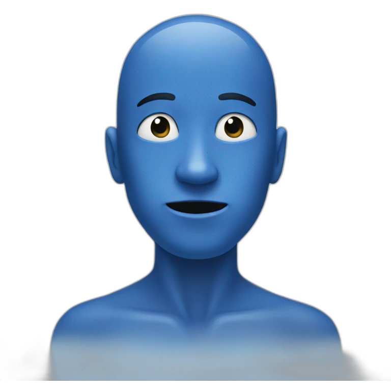 Blue man emoji