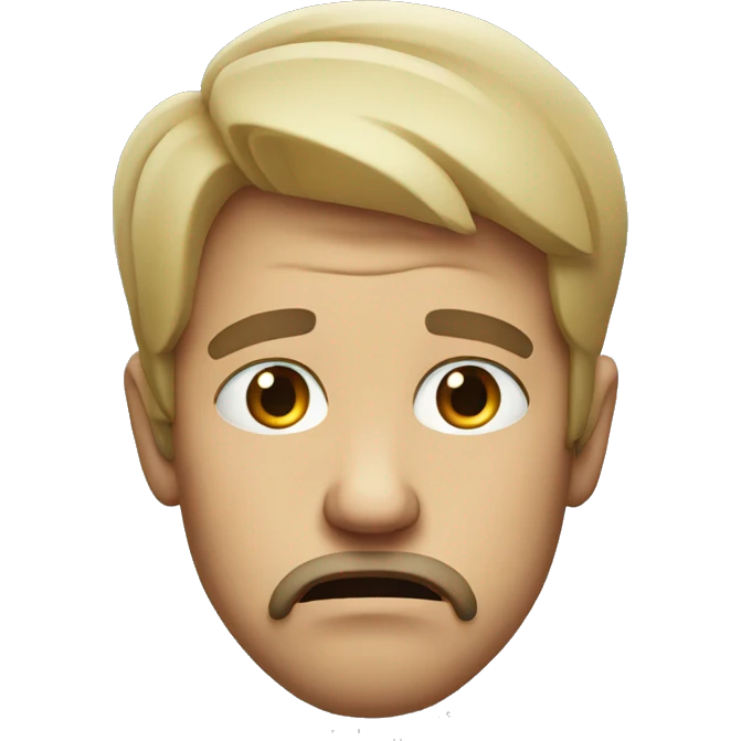 man pouting emoji