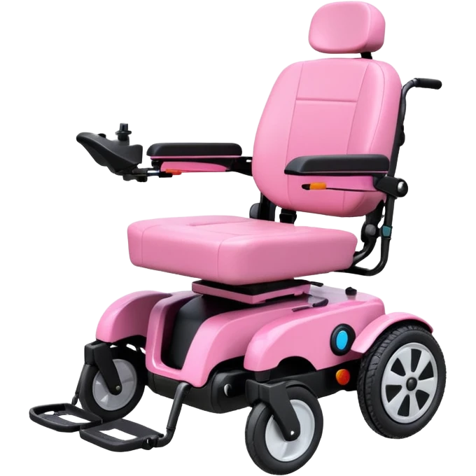 Electric wheelchair pink oreo design emoji