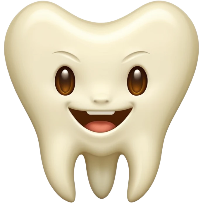 Sharp curved fang tooth only emoji