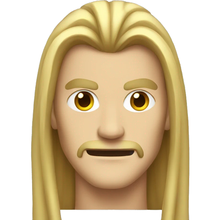 villain man with long hair emoji