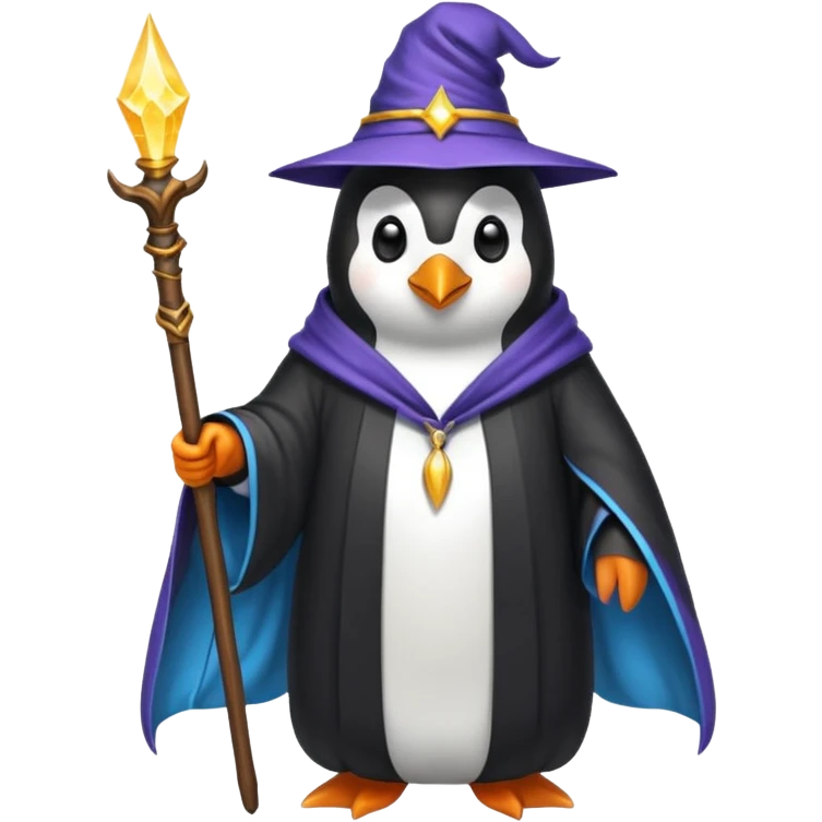 Penguin Wizard emoji