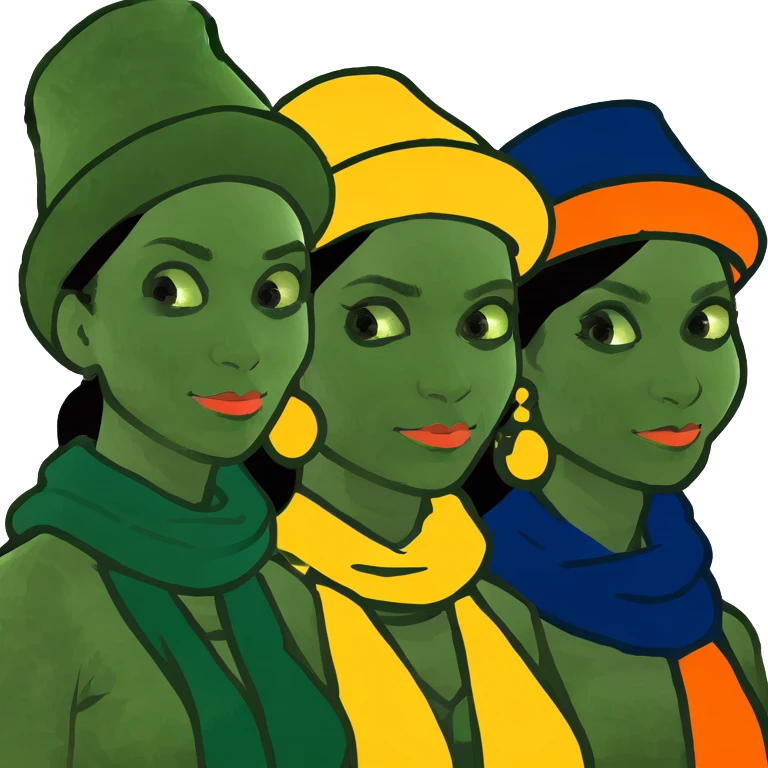 4 amiche emoji