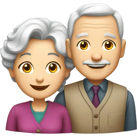 senior couple emoji
