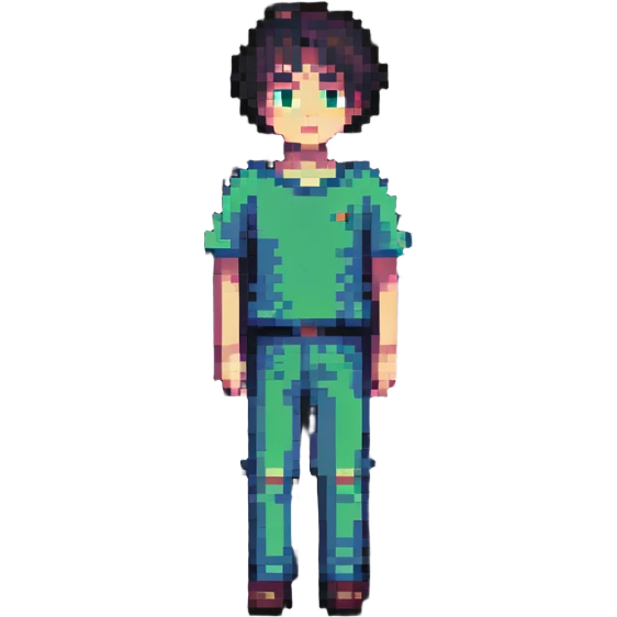 boy standing still emoji