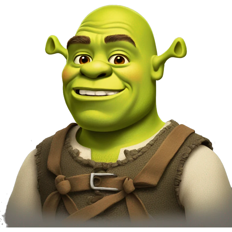 Shrek with a bow  emoji