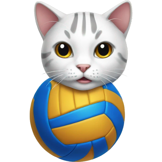 Volleyball cat emoji