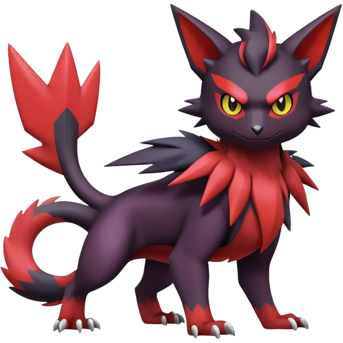 Edgy Cute Cool Kawaii Litten-Noivern-Zoroark-Noibat-Pokémon Full Body  emoji