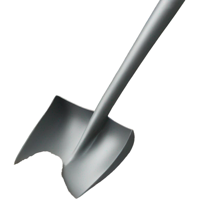 a shovel digging in sand emoji