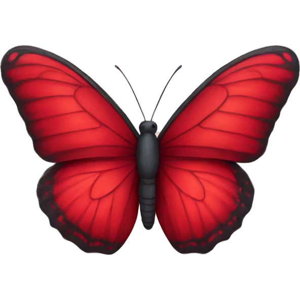 Red butterfly emoji