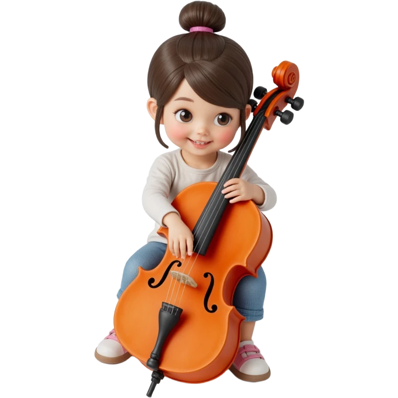 girl playing cello emoji