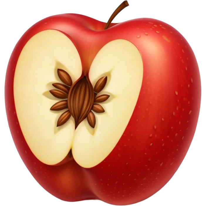 Create a core of an apple emoji