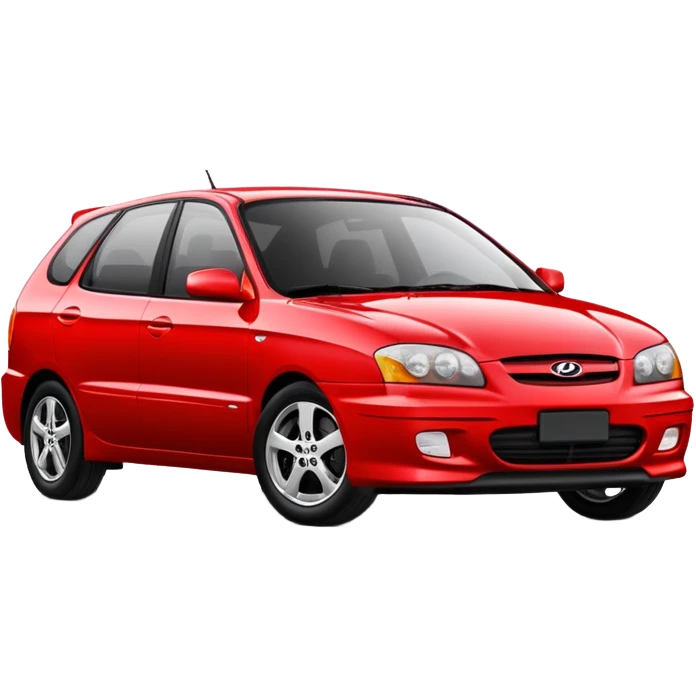 Red 2004 Hyundai Elantra GT emoji