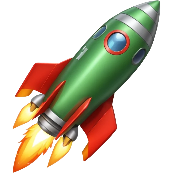 green (EAF3B2) rocket  emoji