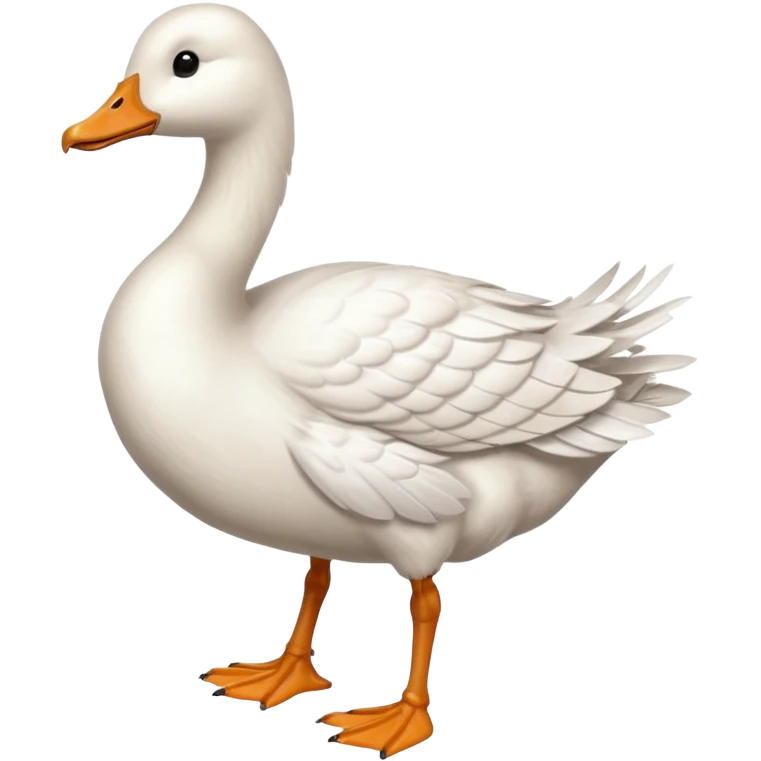 goose with a human feet emoji