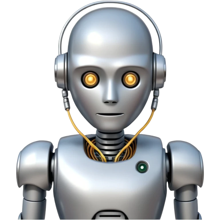 a drunk humanoid robot emoji