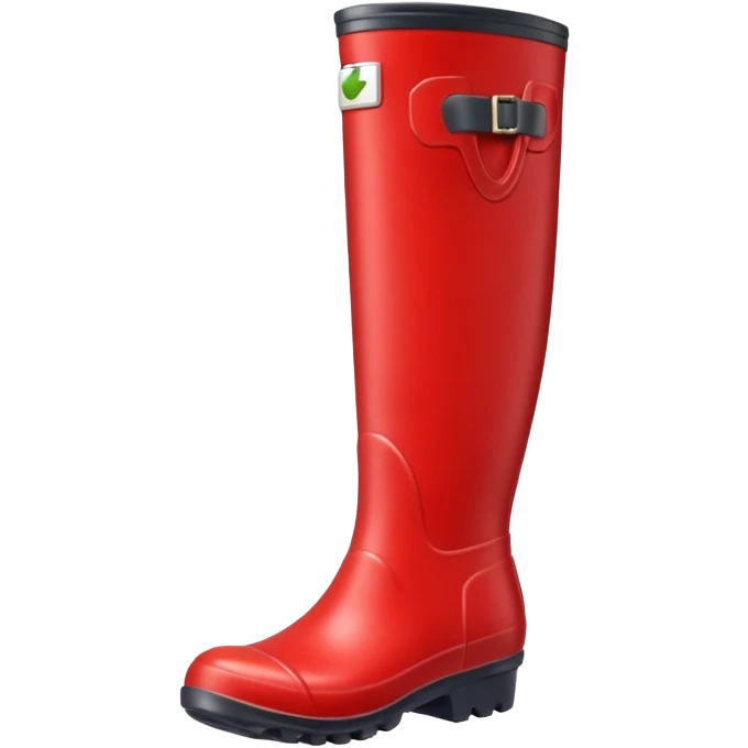 red welly, apple style emoji, happy and energetic emoji