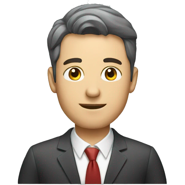 A man investing emoji