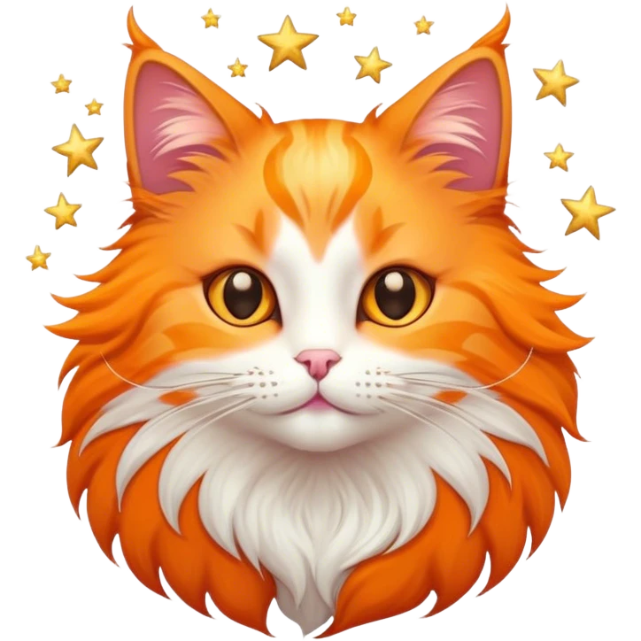 Cat with stars emoji