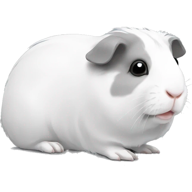 Guineapig white and grey emoji
