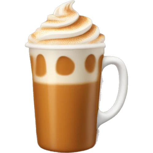 Pumpkin spice latte emoji