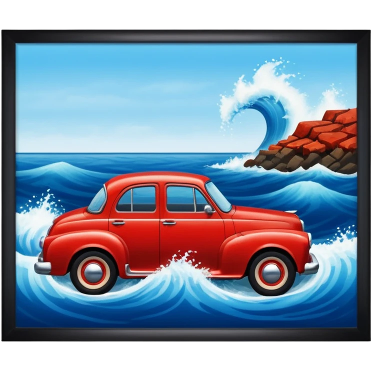 La mar en coche emoji